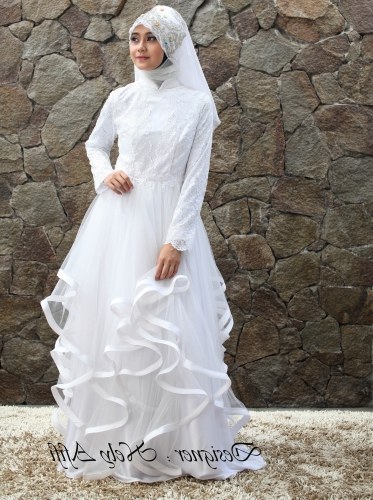 Bentuk Gaun Pernikahan Muslimah Elegan Txdf 24 Gaun Pengantin Muslimah Sederhana Tapi Modern 5821