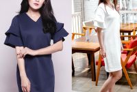 Bentuk Gaun Pesta Pengantin Muslim Rldj Anne Flare Dress Double Layer Gaun Pakaian Wanita Ds931 X