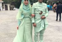 Design Baju Pengantin Muslim Sederhana Gdd0 36 Baju Pengantin songket Mint Green Modis Dan Cantik