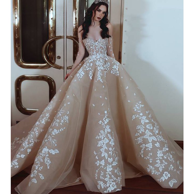 Design Gaun Pengantin Muslimah 2018 Ftd8 Princess Ball Gown Wedding Dress Lace Strapless Bridal Muslim Champagne Wedding Dress 2018 Buy Wedding Dress 2018 Muslim Bridal Wedding