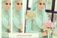 Design Gaun Pengantin Muslimah Biru Xtd6 Kebaya Biru tosca Kebaya