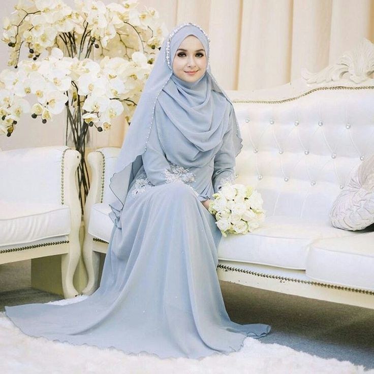 37 Inspirasi Gaun Pengantin Muslimah Untuk Tubuh Mungil Ragam Muslim