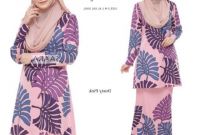 Design Jual Baju Pengantin Muslimah Murah 9fdy Free Postage Ready Stock Raya 2019 Kurung Batik Laudya Pastel Yusnita