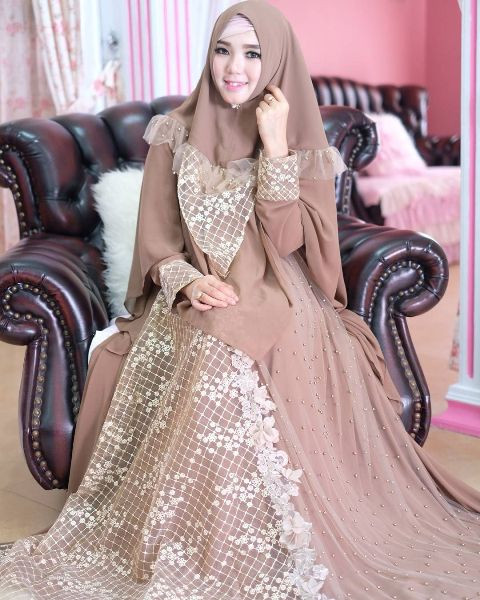 35 Gaun Pengantin Muslimah Modern Elegan Ragam Muslim