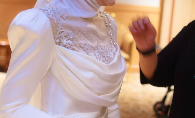 Ide Baju Pengantin Muslimah 2016 S1du Baju Pengantin Moden Baju Pengantin songket by Melinda
