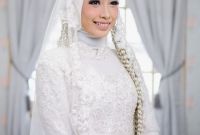 Ide Dress Pernikahan Muslimah 3id6 Kebaya Akad Nikah White Elegant by Laksmi Kebaya Muslimah