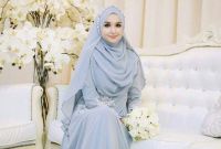 Ide Dress Pernikahan Muslimah Dwdk 12 Inspirasi Gaun Pengantin Muslimah Syar I Yang Tetap
