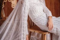 Ide Dress Pernikahan Muslimah Y7du Laksmi Newest Collection Shoot Dress Akad Nikah Long