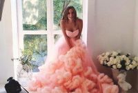 Ide Gaun Pengantin Muslimah Big Size 87dx 2016 Strapless oranye Pink Burgundy Purple Princess Wedding