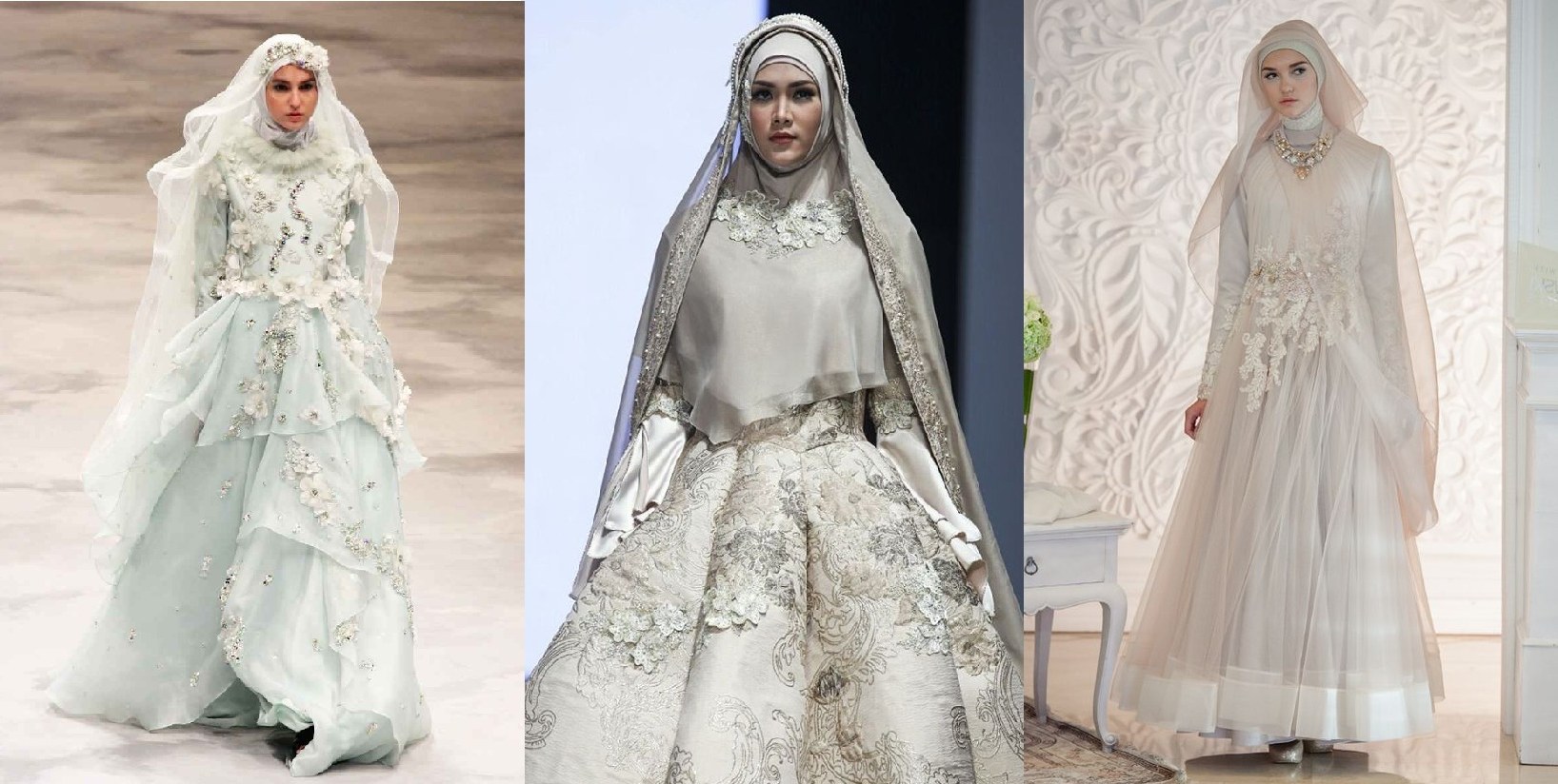 33 Inspirasi Gaun Pengantin Muslimah Syari Ragam Muslim