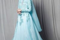 Ide Gaun Pengantin Muslimah Yang Syar&amp;#039;i S5d8 17 Model Baju Pengantin Muslim 2018 Desain Elegan Cantik