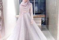 Ide Gaun Pengantin Muslimah Yang Syar&amp;#039;i Tqd3 12 Inspirasi Gaun Pengantin Muslimah Syar I Yang Tetap