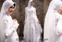 Ide Sewa Gaun Pengantin Muslimah Malang 8ydm Gaun Pengantin Muslimah Kebaya Modern Brocade Putih