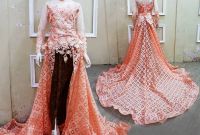 Inspirasi Foto Baju Pengantin Muslim Modern S1du Kebaya Ekor Mewah Baju Pengantin Modern Free Rok Kamisol Selop