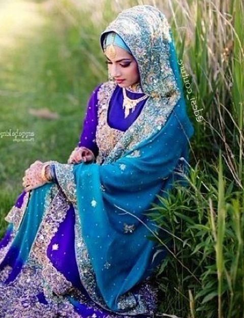 Inspirasi Gaun Pengantin Muslim India 3id6 Contoh Baju Sari India Muslim Baju India Di 2019