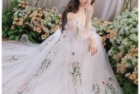 Inspirasi Gaun Pengantin Muslim India Wddj Mori Wedding Dress Summer Retro tour Dress Simple Bride Tail