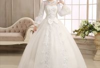 Inspirasi Gaun Pesta Pengantin Muslimah Bqdd Cantik Baju Pesta Gaun Pengantin Muslimah Wedding Dress Import Lengan Panjang Modern Gaun Dres Dress