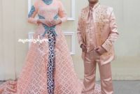 Model Baju Pengantin Muslim Adat Jawa Zwd9 Kebaya Couple Ekor Mata Dewa Baju Pengantin Free Rok Selop 2 Pasang