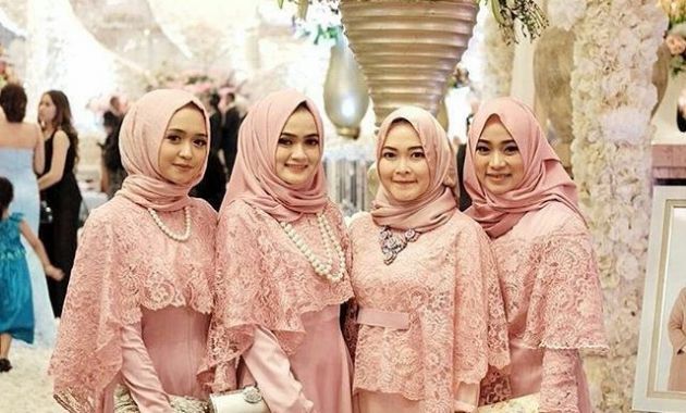 Model Baju Pengiring Pengantin Muslimah Jxdu Kebaya Seragam Lace