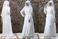Model Gaun Muslimah Pengantin Bqdd 20 Bagus Foto Pengantin Muslim Putih