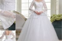 Model Gaun Pengantin Muslim Modern Ftd8 Free Shipping Long Sleeve White Lace Up Bridal Gowns Dresses