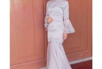 Model Gaun Pengiring Pengantin Muslim 9fdy Fashion Wanita Baju Dress Pesta Party Royal organza Premium
