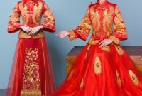 Model Gaun Pengiring Pengantin Muslim Y7du Us $87 72 Off Rommantic Pakaian Acara Malam Gaun Pengantin A Cina Pakaian formal Merah Naga Gaun Jubah Kimono La Jubah De Mariage De A