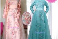 Bentuk Baju Gamis Pernikahan Irdz 30 Model Gamis Pengantin Brokat Fashion Modern Dan