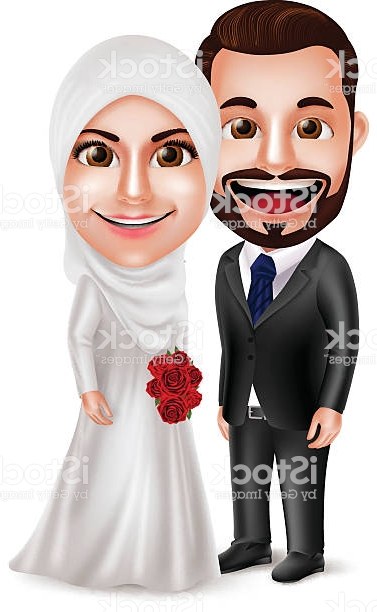 Bentuk Baju Gamis Pernikahan Muslimah 3ldq Muslim Wedding Free Vector Art 26 Free Downloads