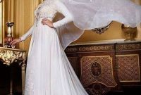 Bentuk Baju Gamis Pernikahan Muslimah Tldn Baju Kebaya Pengantin Muslim Warna Putih