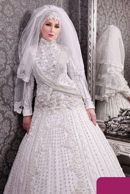 Bentuk Bridesmaid Dress Hijab Kvdd Discount Luxury Crystal Beaded Arabic Dubai Muslim Hijab