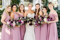 Bentuk Bridesmaid Hijab Pink Tldn Mauve Pink Bridesmaid Dresses and Pretty Wedding Bouquets