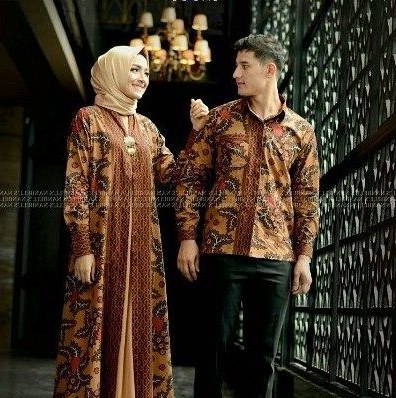 Bentuk Gamis Batik Seragam Pernikahan Etdg Model Baju Batik Pesta Pernikahan 2019