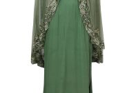 Bentuk Gamis Batik Seragam Pernikahan Fmdf Green Cutout Goddess Gown with Embroidered High Low Sheer