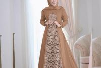 Bentuk Gamis Pernikahan Modern Dddy â 45 Model Baju Gamis Pesta Pernikahan Feminim Elegan