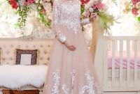 Bentuk Gamis Pernikahan Modern Jxdu Gamis Brokat Untuk Akad Nikah