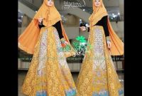 Bentuk Gamis Pernikahan Modern S1du Model Gamis Batik Untuk Pesta Pernikahan 2017 2018 Cantik