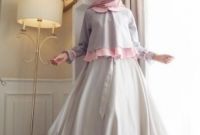 Bentuk Gamis Pernikahan Modern Wddj â 45 Model Baju Gamis Pesta Pernikahan Feminim Elegan