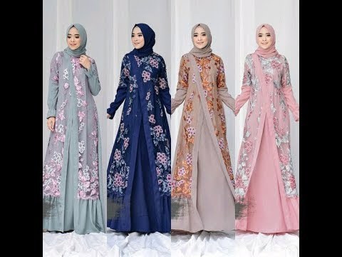 Bentuk Gamis Pernikahan Muslimah 3id6 Videos Matching Model Gamis Brokat Dan Kombinasi Brokat