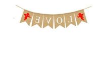 Bentuk Gamis Pernikahan O2d5 Amazon Love Banner Burlap Bunting Banner Garland Flags