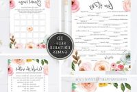 Bentuk Gamis Pernikahan Qwdq Editable Bridal Shower Games Bundle Editable Games Wedding