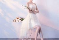 Bentuk Model Baju Bridesmaid Hijab Brokat J7do south Korea Wedding Dress