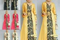 Bentuk Model Baju Gamis Untuk Pesta Pernikahan 3id6 55 Baju Pesta Batik Muslimah Paling Mewah Nan Elegan