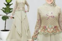 Bentuk Model Gamis Untuk Resepsi Pernikahan 9fdy Model Gamis Pesta Remaja Modern Ceruti Bordir Kimzy Coklat