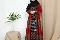 Design Baju Gamis Untuk Pesta Pernikahan E9dx 6 Model Gamis Batik Modern Dan Elegan Suara Muslim
