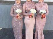 Design Dress Hijab Bridesmaid 8ydm Muslim Hijab Dress Ivory Line Shopping