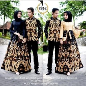 Design Gamis Resepsi Pernikahan S5d8 Batik Couple Pesta Pernikahan