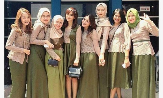 Design Gamis Resepsi Pernikahan Whdr Model Kebaya Seragam Hijau Trend 2017 Pernikahan Acara