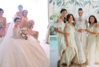 Design Gamis Untuk Acara Resepsi Pernikahan Kvdd 25 Inspirasi Gaun Bridesmaid Di Pernikahan Seleb Bisa Kamu Tiru