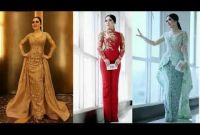 Design Model Gamis Untuk Pernikahan S1du Videos Matching Model Baju Kebaya Modern Ala Syahrini